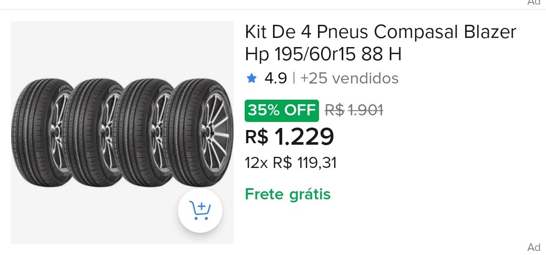 dudz_93's tweet photo. Outra coisa que me irrita no @MercadoLivre, todos os produtos no feed aparecem como Frete Grátis, aí a gente abre o anúncio e vai ver o preço do frete, tá esse valor exorbitante. Isso não é só com pneu não, é com quase todos os produtos. https://t.co/MdwgiK8PlP