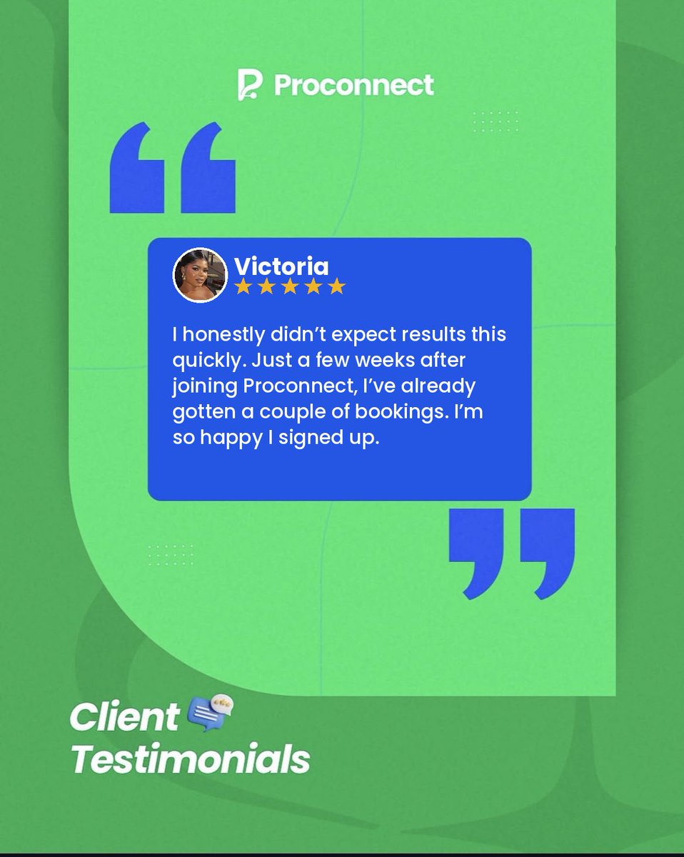 Proconnecthq's tweet photo. From sign-up to fully booked in weeks
Victoria, lash technician, tells us why she's glad she joined. Want the same for your business? Join Proconnect today. https://t.co/OMnvWTIwu8
#proconnecthq #skilledtrades #lagosbusiness https://t.co/2zDBEhPEUQ