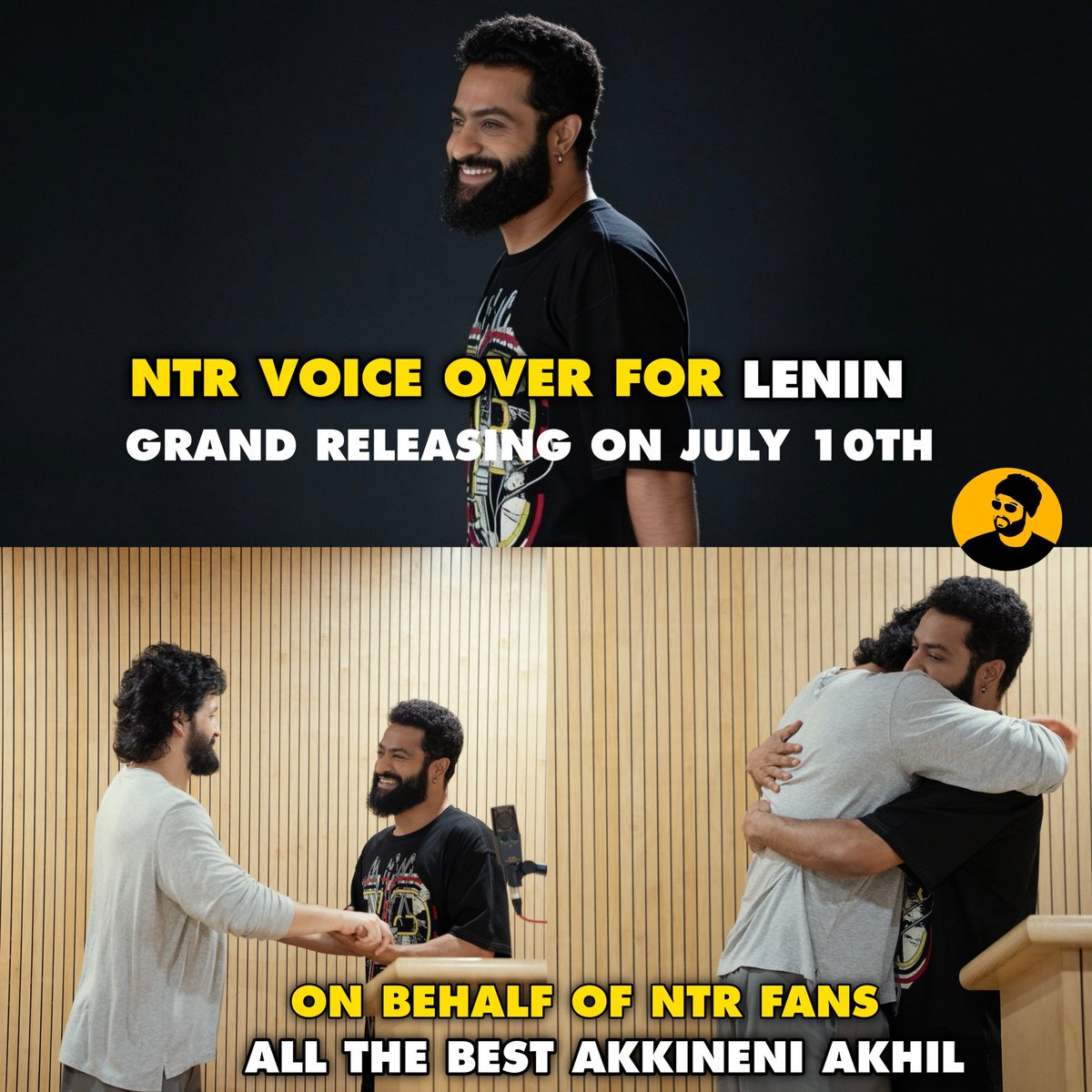 RagavaNTR_'s tweet photo. 𝗢𝗻 𝗕𝗲𝗵𝗮𝗹𝗳 𝗢𝗳 @tarak9999 𝗙𝗮𝗻𝘀 ❤️🐅
𝗖𝗮𝗻'𝘁 𝗪𝗮𝗶𝘁 𝗙𝗼𝗿 𝗣𝗿𝗲𝗺𝗲𝗿𝗶𝗲𝘀 @AkhilAkkineni8 🇬🇧

#JrNTR #ManOfMassesNTR 
#LeninOnJuly10th https://t.co/9iOFd1tHq1