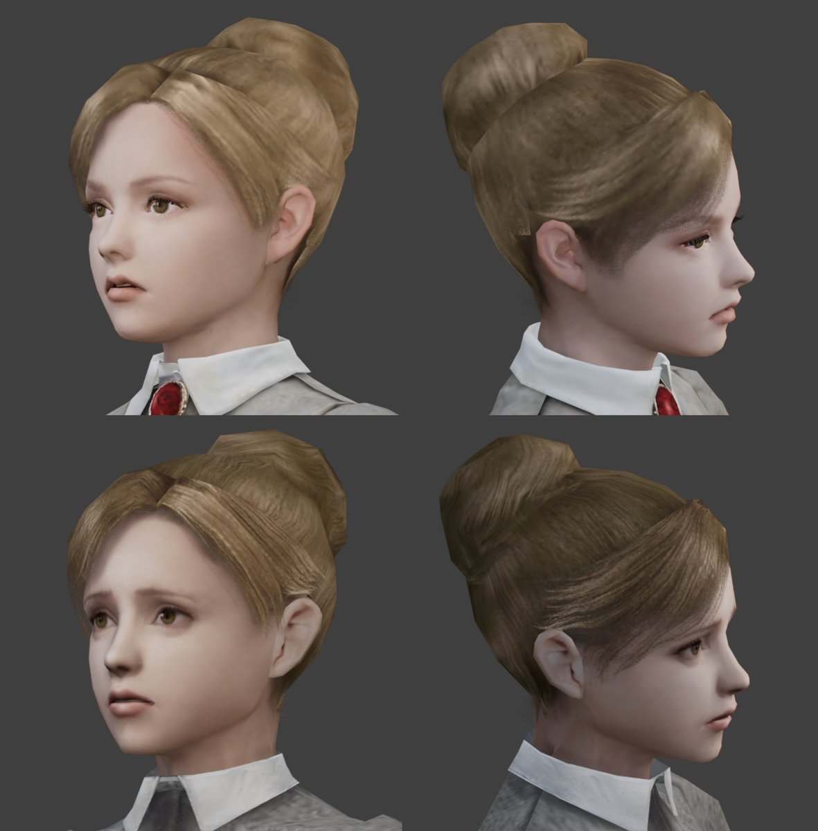 unlucky_Gurl_'s tweet photo. Rule of Rose will always remain my favorite case of PS2 face modeling, especially due the "behind the scenes". The studio had previously made a very cartoony game and mostly worked with 2D RPGs. The details in Rule of Rose truly are a phenomenal case of "out of the comfort zone". https://t.co/hixsbFSPPj