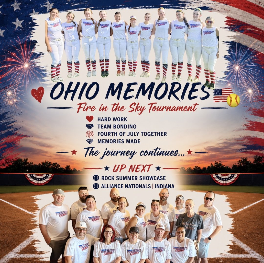 GemsElite14u's tweet photo. The Pennsbury Gems Elite left their mark at the Fire in the Sky Tournament. While the weekend didn’t end the way we were hoping, it was filled with so much to be proud of.
A huge thank you to our incredible coaches and families for your endless support!
#GemsOn3
#elitesummer2026 https://t.co/nWsPoxnhw4