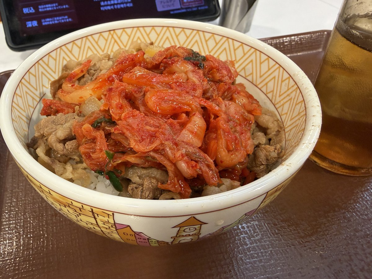 キムチ牛丼🫶🏻︎