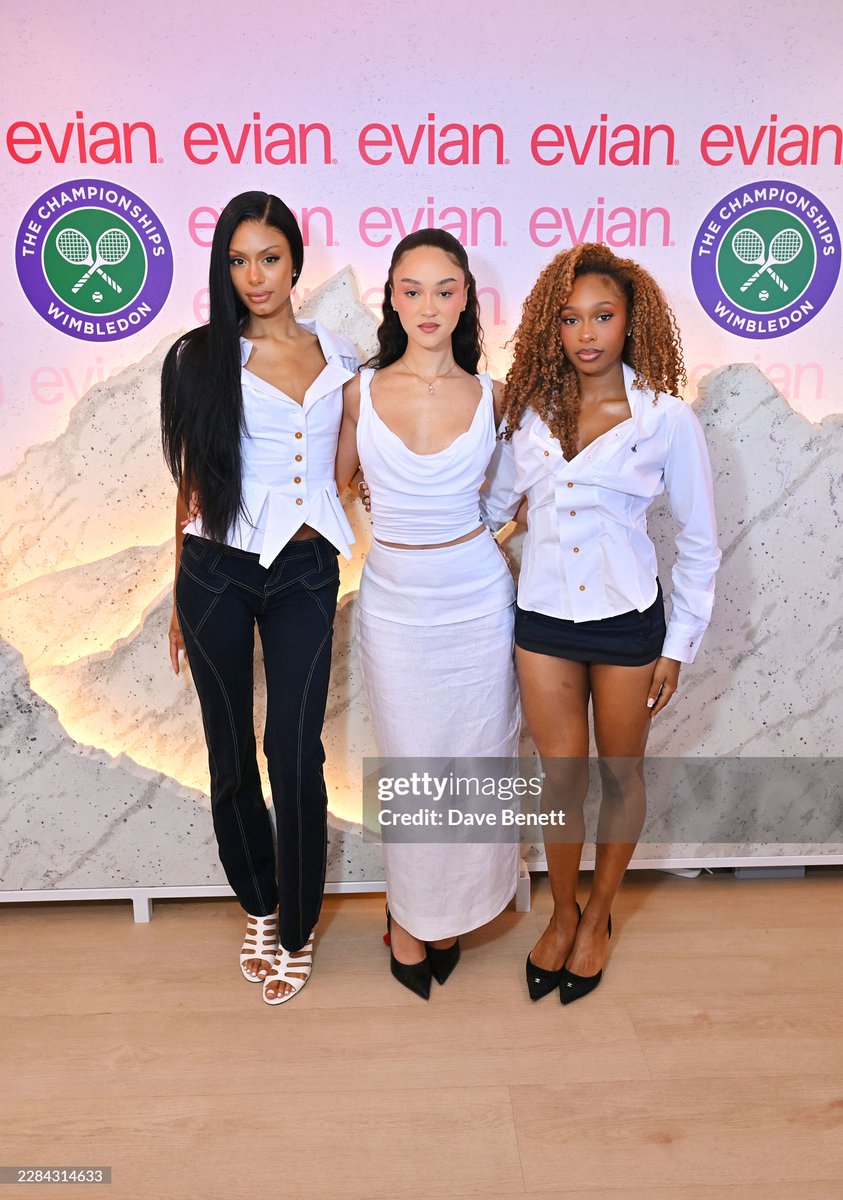 FLOLlFERS's tweet photo. FLO (@flolikethis) attend day 8 of The Championships, Wimbledon 2026 https://t.co/eorYatBOki