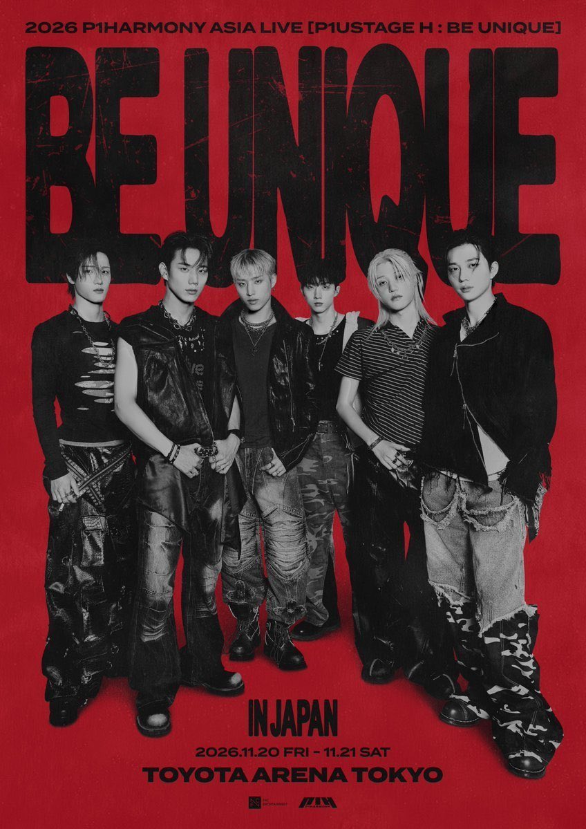 rickhtoh's tweet photo. 🚨開催決定!
🎤 2026 P1Harmony ASIA STAGE『BE UNIQUE』IN JAPAN
📅 11/20(金)・11/21(土)
📍 TOYOTA ARENA TOKYO
🎟 P1ece JAPAN先行受付
🗓 9/1(火) 18:00~
📩 チケット代行受付予定!
ご希望の方はお気軽にDMまで✨
#P1Harmony #BE_UNIQUE #P1ece #日本公演 #チケット代行 https://t.co/sNYANP5YdZ