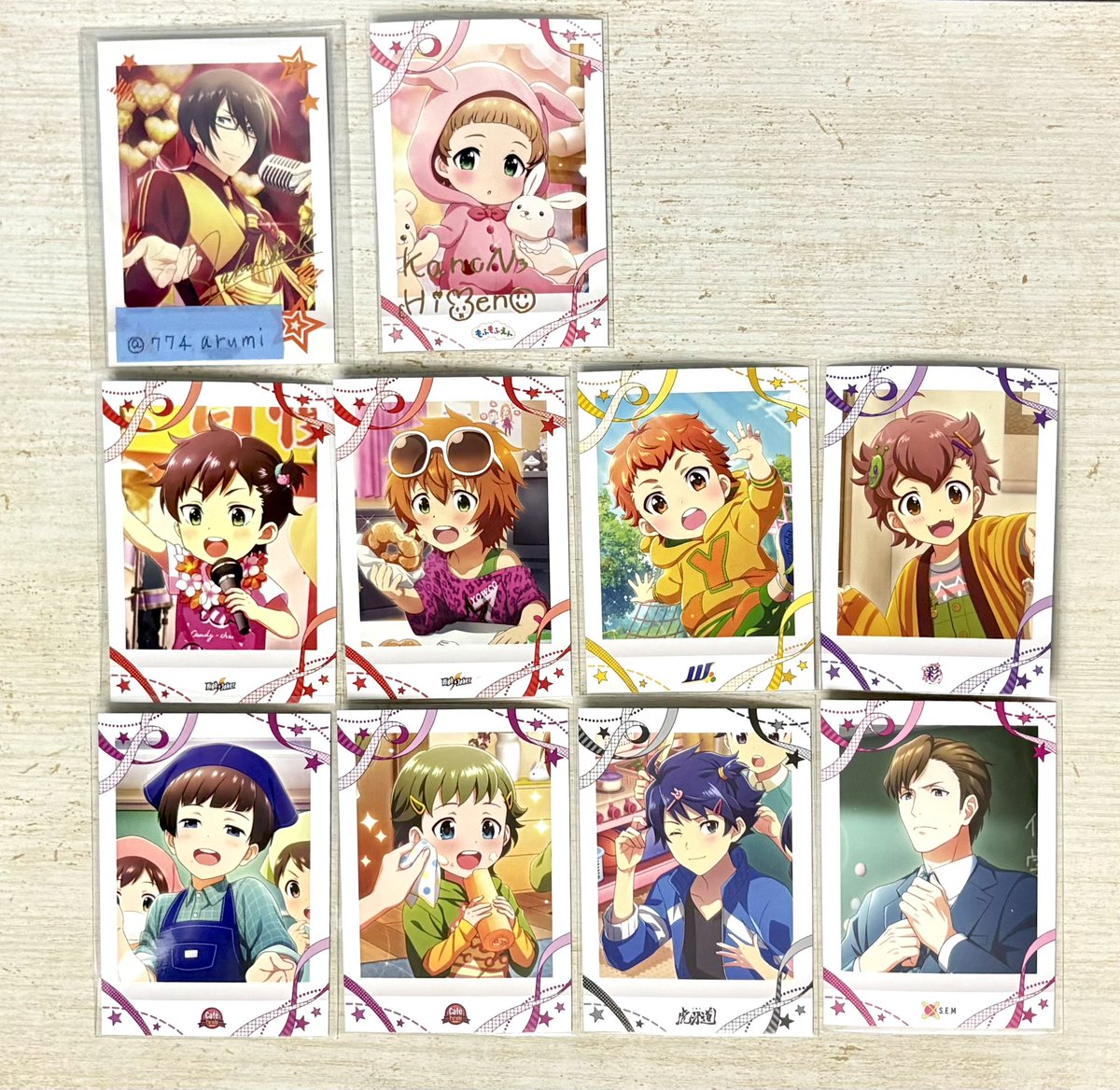 774arumi's tweet photo. 【交換】sideM ぱしゃこれ 10弾
譲:悠介・四季・春名・キリオ・荘一郎・巻緒・タケル
かのん(箔)

求:薫(通常・箔)・輝・麗・圭(通常各1)・過去弾についてはツリー上参照
郵送・手渡し対応。
この他募集の過去弾も提供可能です。よろしくお願い致します。 https://t.co/sR7B3H7oaG