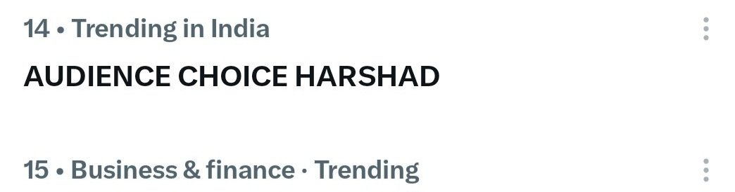TeamHarshadOFC's tweet photo. AND HE JUST HIT THE TRENDING LIST! 🎉

Challenge now:
Quote this tweet with your absolute favorite, most expressive moment of him! Let's flood the timeline with his best smiles

​AUDIENCE CHOICE HARSHAD
#harshadchopda • #lockupp2 https://t.co/d6bdEW1uCU