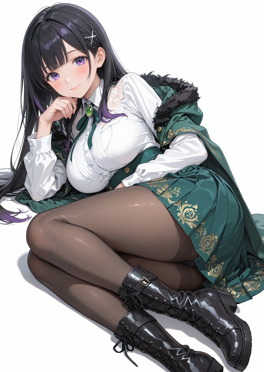 夜のお誘い、緑のドレスでめかしこんだらんちゃんにゃ✨