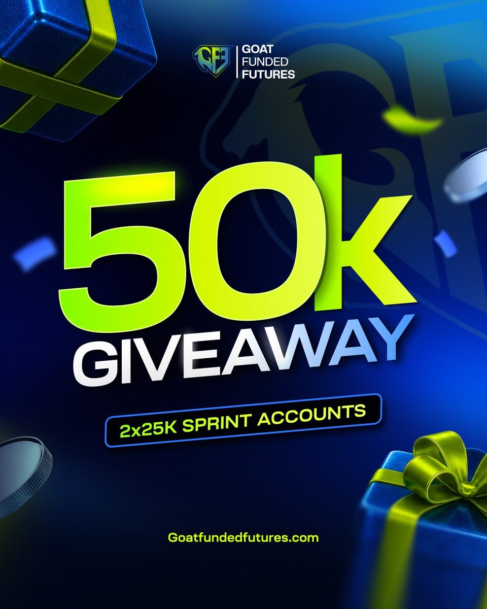 Aizen7_'s tweet photo. 🚨50K GIVEAWAY 🚨

I’m giving away 2x 25K Sprint Plans. 🔥

How to Win:
1️⃣ Follow @Gffutures, @NazGFF, &amp; @EdwardXLreal, @Aizen7_ 

2️⃣ Sign up here 👉 https://t.co/C3buVPM2O2

3️⃣ Like, RT &amp; Tag a friend below! 💬

⏳ Winners announced in 10 days. https://t.co/RKZi52QUuT