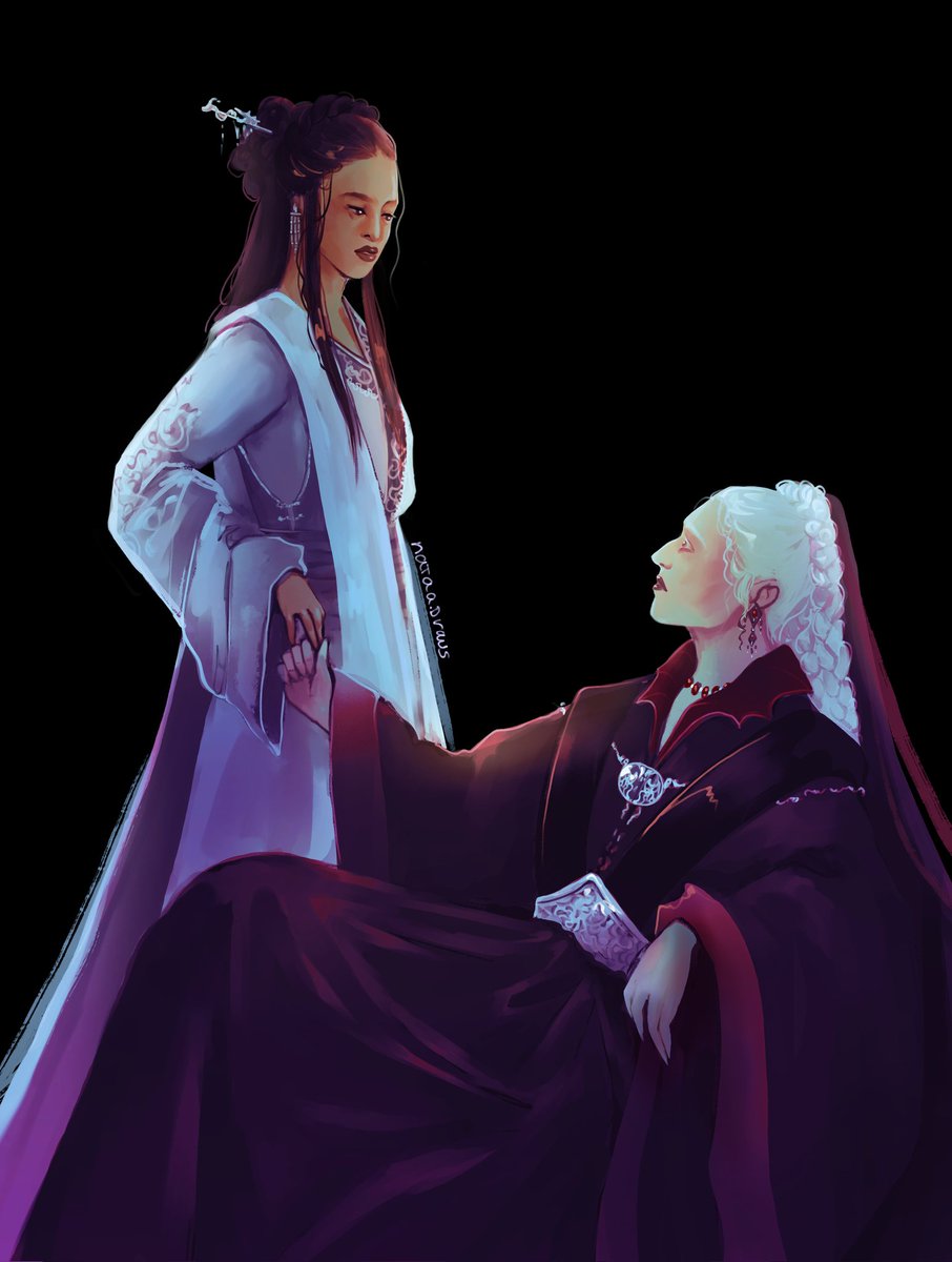 Nataa_draws's tweet photo. Mistress of Whispers and the Dragon Queen https://t.co/tea4hshCfu