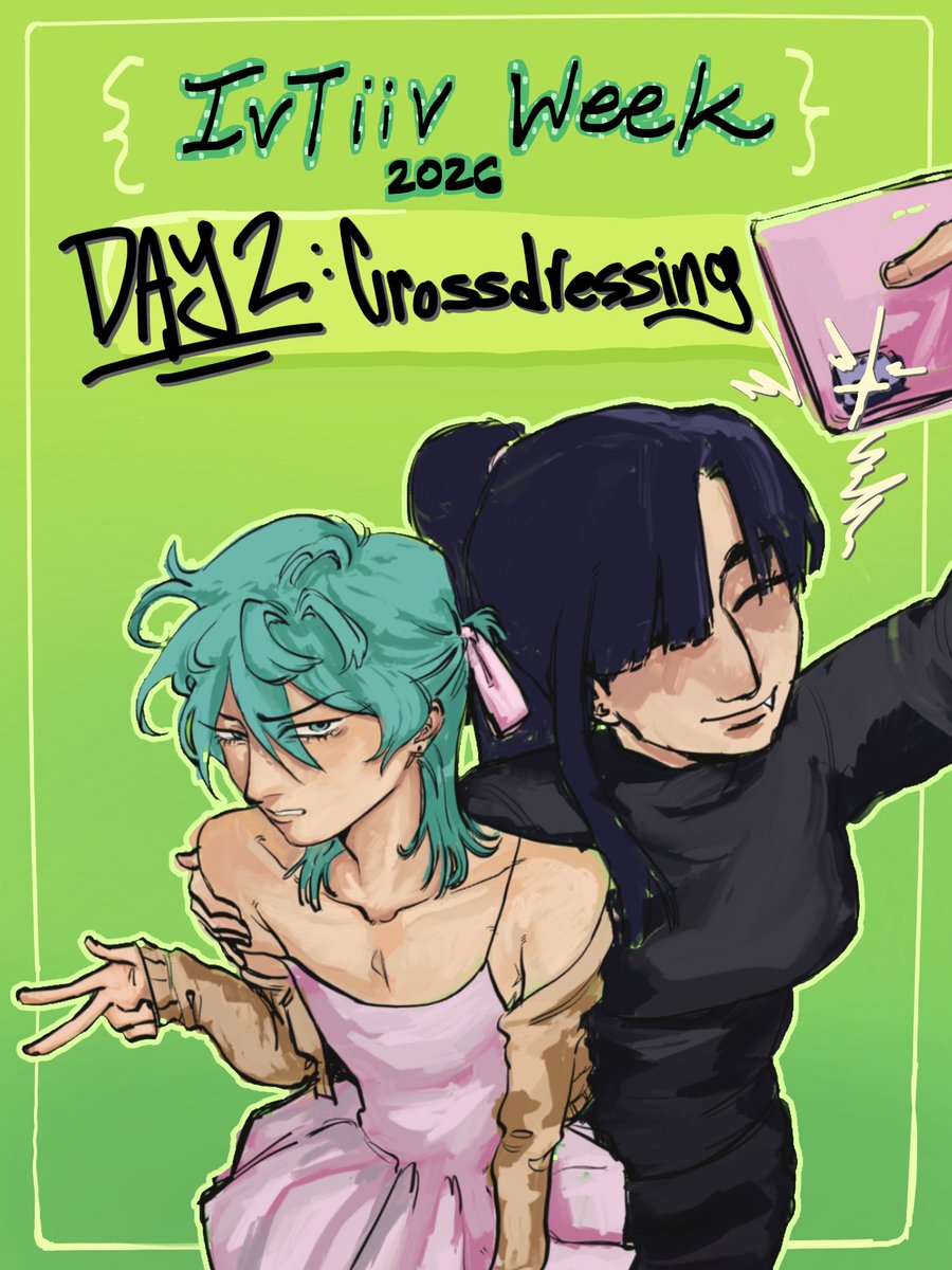 ivtiivweek's tweet photo. It’s the second day of ivtiiv week!! 💚 we cannot wait for all the wonderful works for todays prompt!

#ivtiivweek2026 #ALNSTㅤㅤㅤㅤㅤㅤㅤㅤㅤㅤㅤ #ivtiiv #tiivti https://t.co/Migshl7EwR