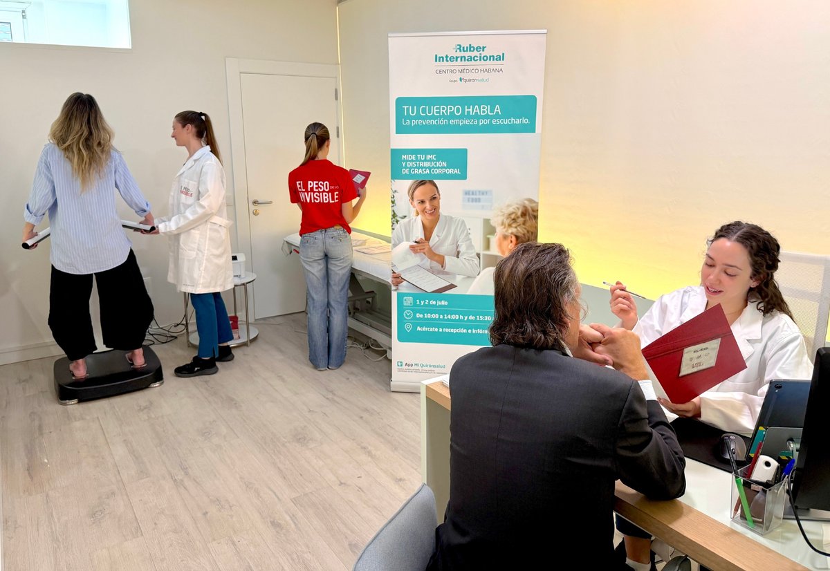 RuberInter's tweet photo. Nuestro Centro Médico Habana impulsa la prevención de la obesidad con dos jornadas de evaluación metabólica y asesoramiento personalizado

🔗 https://t.co/b7EdPTf9Gh https://t.co/7U9ZLX7K2j