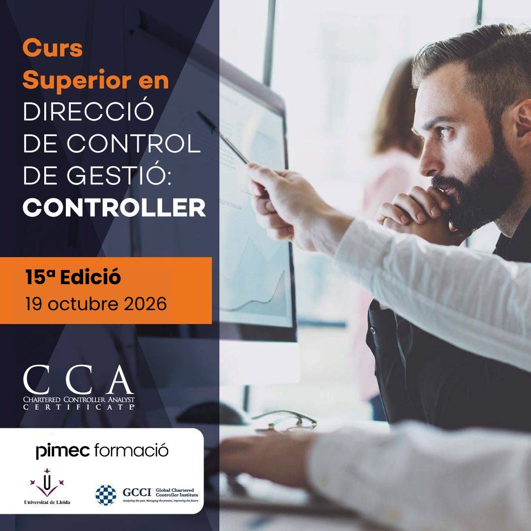 PimecFormacio's tweet photo. 🎓15ª Edició Curs Superior CONTROLLER!

Curs únic a Catalunya dissenyat juntament amb Global Chartered Controller Institute i Universitat de Lleida. Amb preparació als exàmens per obtenir el Certificat Internacional CCA®.

Més informació 👉 https://t.co/HLaIIOAOW3

#PimecFormació https://t.co/5Jd7F9e7sC