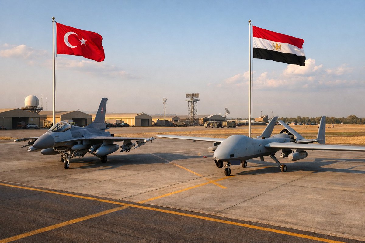 ChiodiDonatella's tweet photo. #Turchia ed #Egitto rafforzano l'intesa strategica.

Difesa e sicurezza regionale. Ankara e Il Cairo inaugurano una nuova fase di cooperazione dopo oltre un decennio di tensioni.

Il punto di Giorgio Labrinopoulos ⬇️
@NetGiorgio @Euro_comunica
https://t.co/OxtEewZFDt https://t.co/i8pSLHSUYR