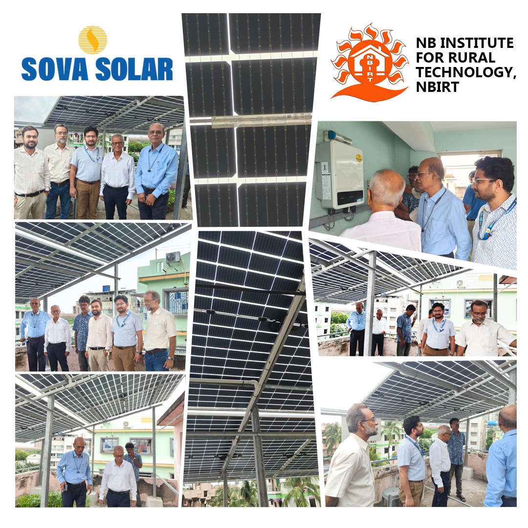 SovaSolar's tweet photo. A proud moment for Sova Solar! 🌱☀️

Our specially designed Agro-Voltaic Solar Modules are powering NBIRT School's first Agro-Voltaic Solar Project, enabling clean energy generation while supporting crop cultivation beneath the panels.

#SovaSolar #Agrivoltaics #SolarEnergy https://t.co/ssv3IGJTq2