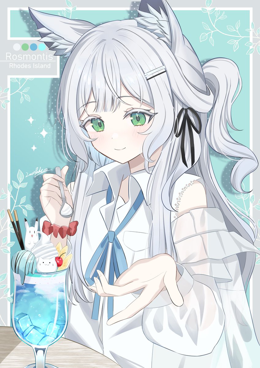 Leo25_k's tweet photo. ロスモンティスHBD🍨✨（再掲）
#アークナイツ #Arknights https://t.co/Nihrql3OQc