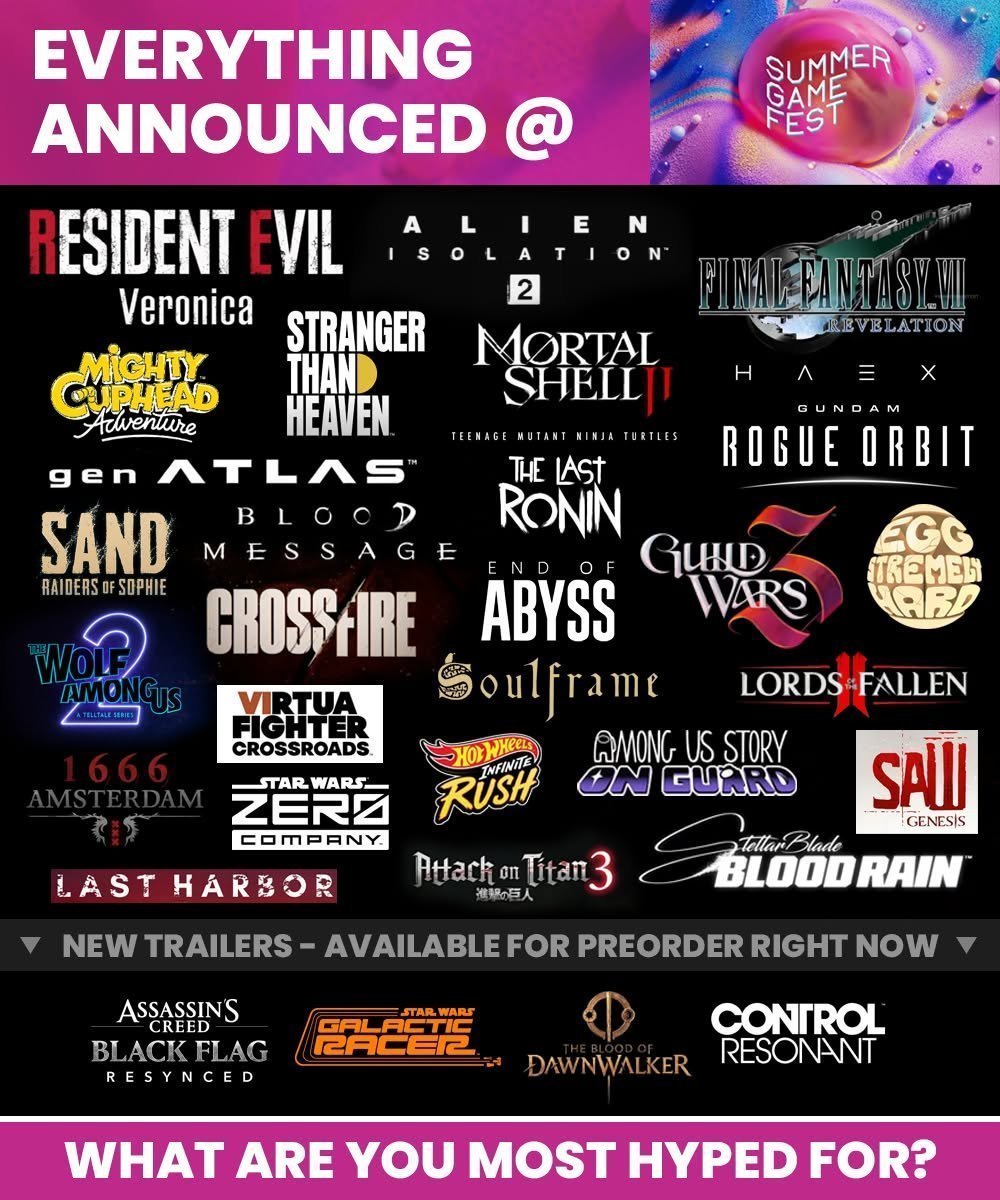 BuzinskiDylan's tweet photo. CTR Nitro Fueled The Game Awards 2018 Distraction Polo G Y NOT? LUCKI The Pathless The Game Awards 2018 Transformers Reactivate The Game Awards 2022 Stage Fright The Game Awards 2024 SAW: Genesis Summer Game Fest 2026 Hell Yeah SoFaygo Ken Carson https://t.co/03ydKR4GDP