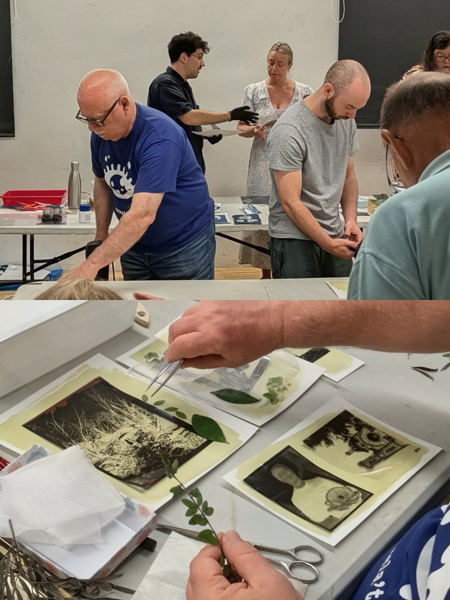 SCELaLira's tweet photo. Aquest dissabte vam descobrir una de les tècniques fotogràfiques més antigues amb el Taller de Cianotípia de Carles Araguz! ☀️🌿 https://t.co/nhw4Ev4uml