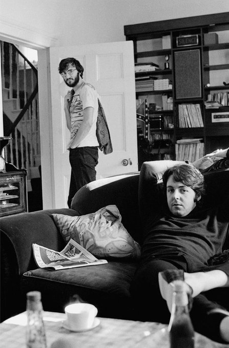 60sPsychJukebox's tweet photo. Ivan Vaughan was the mutual friend who introduced Paul McCartney to John Lennon at the Woolton Parish Fete on 6th July 1957.   Paul played Eddie Cochran's “Twenty-Flight Rock” on his upside down Zenith guitar and the rest was history.  Paul and Ivan clearly kept in touch; this is a pic of them both, taken in London eleven years later, in 1968.    

From: Beatles Across The Universe