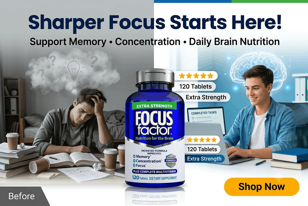 Deals4AllShop's tweet photo. 🧠 Struggling to stay focused during work or study?
Give your brain daily nutritional support with Focus Factor Extra Strength—formulated to help support memory, concentration, and overall brain health.
✨ Stay sharp.
📚 Stay productive.
🚀 Stay focused.
🛒 Get yours here:
👉 https://t.co/mFQ814VD41
#BrainHealth #Focus #MemorySupport #Productivity #Supplements #Wellness #StudyTips #DailyFocus #AmazonFinds
Disclosure: As an Amazon Associate, I earn from qualifying purchases.