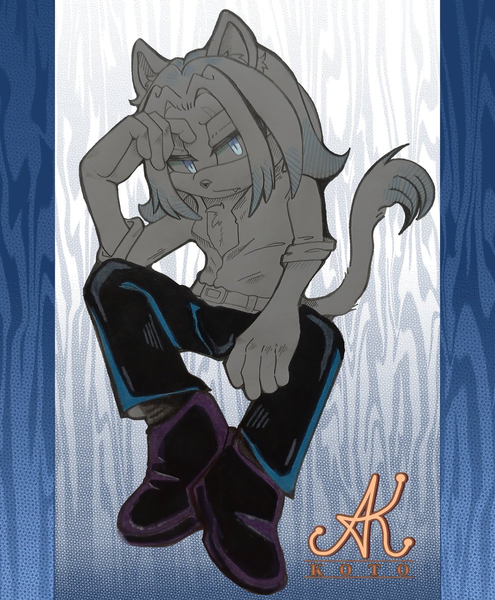 Koto_Jobito's tweet photo. Chakao The Cat 

This character belongs to @ImK4non https://t.co/VgCz4QYCAg