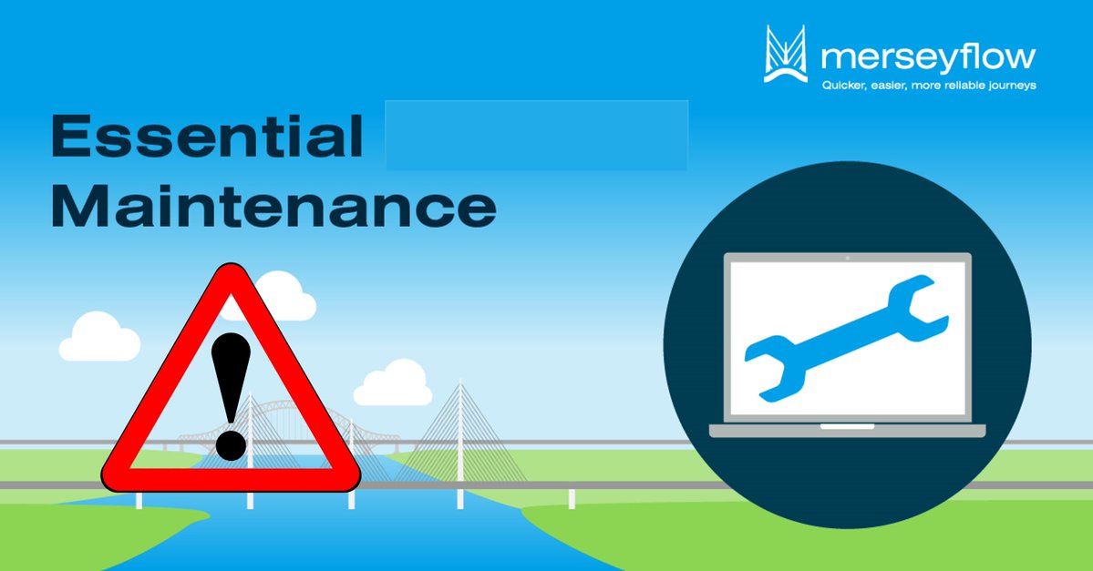 merseyflow's tweet photo. Our website will be undergoing essential maintenance from midnight tonight (6th July 2026) for a few hours.  

Thank you for your patience. https://t.co/0AHl963plI