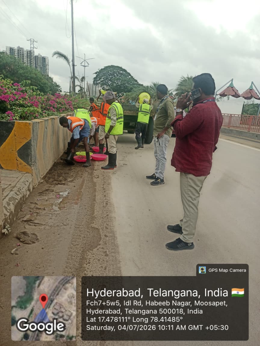 DC_Kukatpally's tweet photo. @Donsiddart21 @CMC_Offcl Dear citizen,
The complaint is attended and silt accumulated is cleared. https://t.co/NU64pC8c1q
