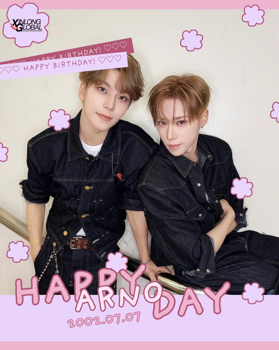 XINLONGGLOBAL's tweet photo. [🎂] HAPPY ARNO DAY

Happiest of birthdays to ALD1’s lovely ARNO! 🎉🎊🤍

Thank you for being someone Xinlong can rely on and have fun with simultaneously. May this new chapter bring you success, health, and everything you wish for. 🍀

ARNO OUR FOREVER BLOOMING STAR
#Blossoming24_with_ARNO
#Arno24岁生日快乐
#二四歳もALLYZに愛される気アルノ
#우리의행운_아르노_생일축하해
