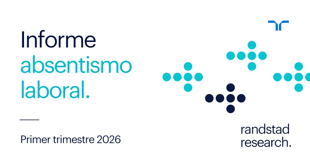 Randstad_es's tweet photo. El absentismo laboral repunta hasta situarse en el 7,6% durante el primer trimestre de 2026.
🔹Cada día se ausentan alrededor de 1,6 millones de trabajadores, provocando la pérdida del 7,2% de las horas pactadas.
Accede al informe de #RandstadResearch.
👉🏻https://t.co/k3z6OitGSQ https://t.co/cPsyHJdOcT