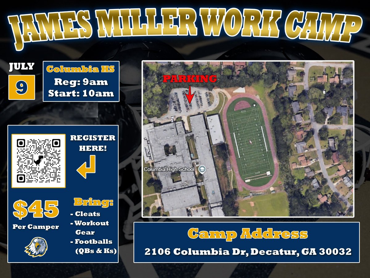 CoachHennes's tweet photo. The week is finally here‼️ 
Clear your calendar this Thursday for our LAST camp of the Summer.
Get up and come EARN that OFFER you have been searching for.

#PTP 🦅🏈 “There is No Tomorrow”
-Apollo Creed

Register Click the Link Below ⬇️⬇️⬇️
 https://t.co/VfqA19GpKo https://t.co/2jILNYFVnf