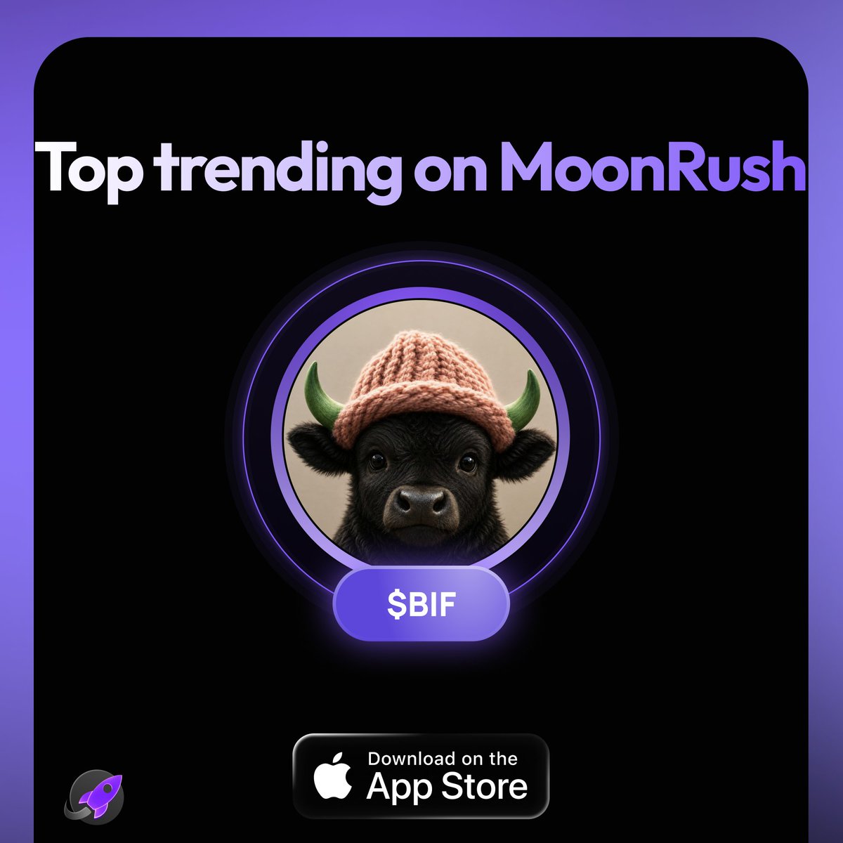 moonrush_space's tweet photo. $BIF @bifbullcoin is now top trending on MoonRush 🟣

Hey $BIF holders, help me decide whether or not to verify it https://t.co/h8kGtpQbS0