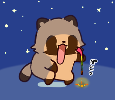 pakatanu1's tweet photo. 線香花火🎇
＃たぬき ＃ぱかたぬ ＃アライグマ https://t.co/m1LsV4c5Fx