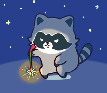 pakatanu1's tweet photo. 線香花火🎇
＃たぬき ＃ぱかたぬ ＃アライグマ https://t.co/m1LsV4c5Fx