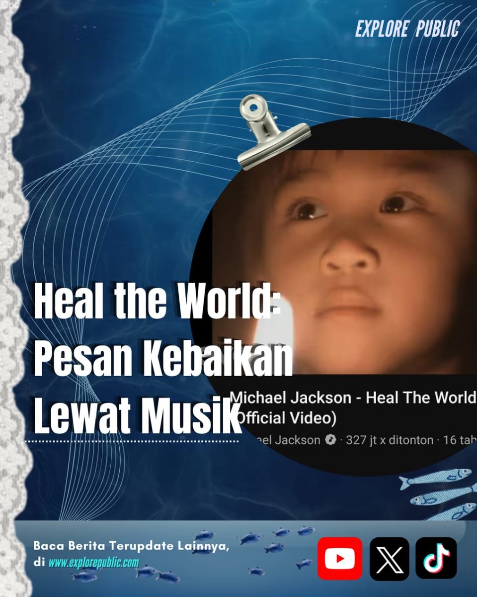 ExplorePublicc's tweet photo. Lagu Heal the World dari Michael Jackson kembali didengarkan karena pesan kemanusiaannya yang kuat serta melodi lembut yang tetap relevan hingga kini.

baca selengkapnya : https://t.co/D9DC5d8LEV

#MichaelJackson #HealTheWorld https://t.co/YGf09t2YWM