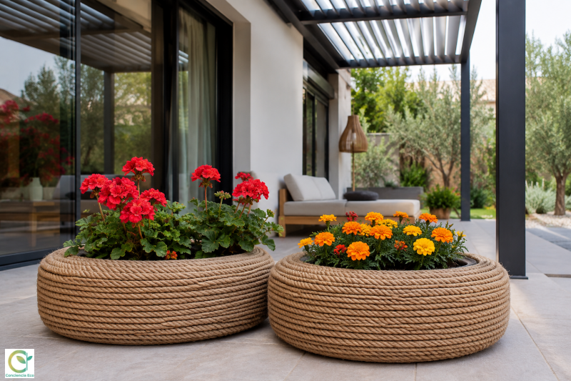 concienciaeco's tweet photo. Muebles y complementos de jardín con cuerda de yute: ideas originales con materiales reciclados
https://t.co/idELFFXIq0
#medioambiente #muebles #mueblesdejardín #jardín #reciclaje #economíacircular #DIY #hazlotúmismo #cuerda #yute #diseño #decoración #ecodiseño #diseñosostenible https://t.co/LdocQZ3TrJ