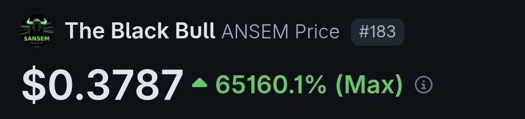 Josziiworld's tweet photo. $ANSEM 24hrs Ranking Update
Top 183 on CoinMarketCap 🔥
Top 285 on CoinGecko 🔥
I will be tracking $ANSEM and posting these updates once every 24 hours until $ANSEM joins the Top 100 on CMC and CG 🚀 🚀 https://t.co/am1I35OWEC