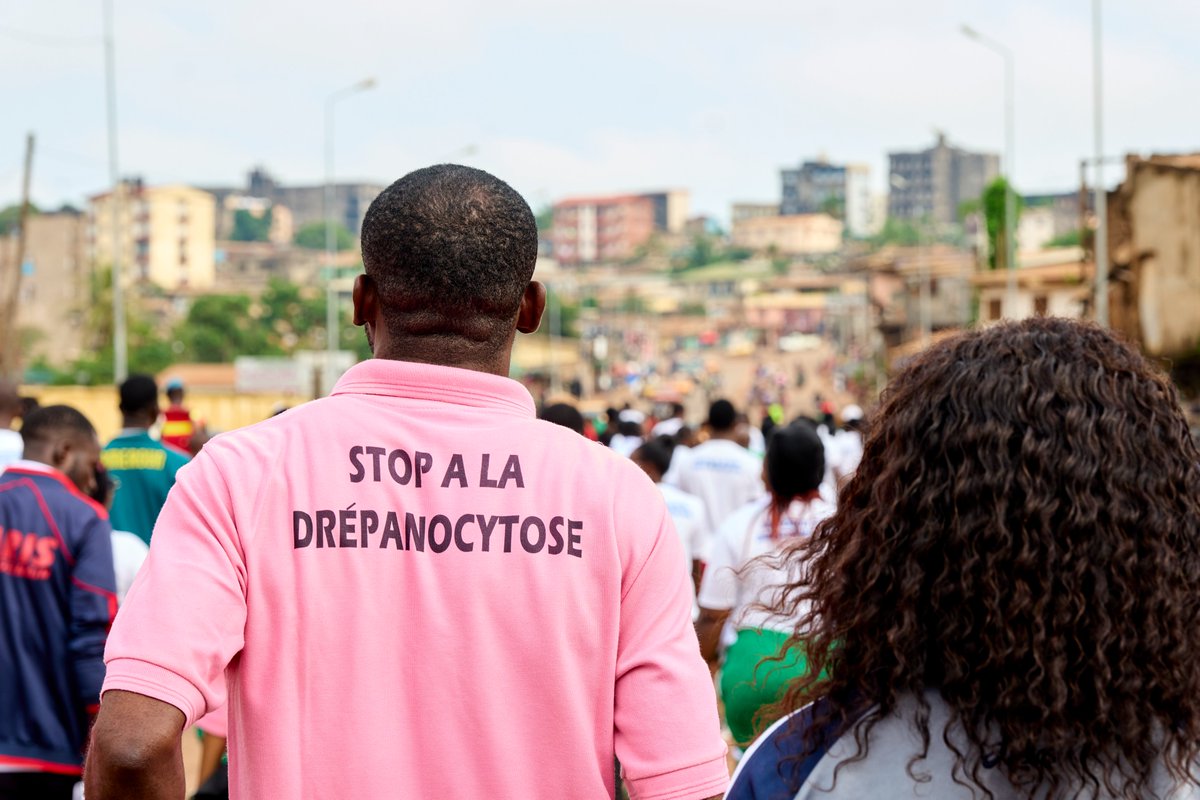 AGH_Comm's tweet photo. 🚶🏾 Nearly 250 people joined our Sickle Cell Health Walk on June 12—167% of our target!

Together with our partners, we distributed 3,600 awareness leaflets and strengthened community action for early screening.

Together, we move toward health equity.
#SickleCellDisease #Cameroon https://t.co/CQRTLpYWcf