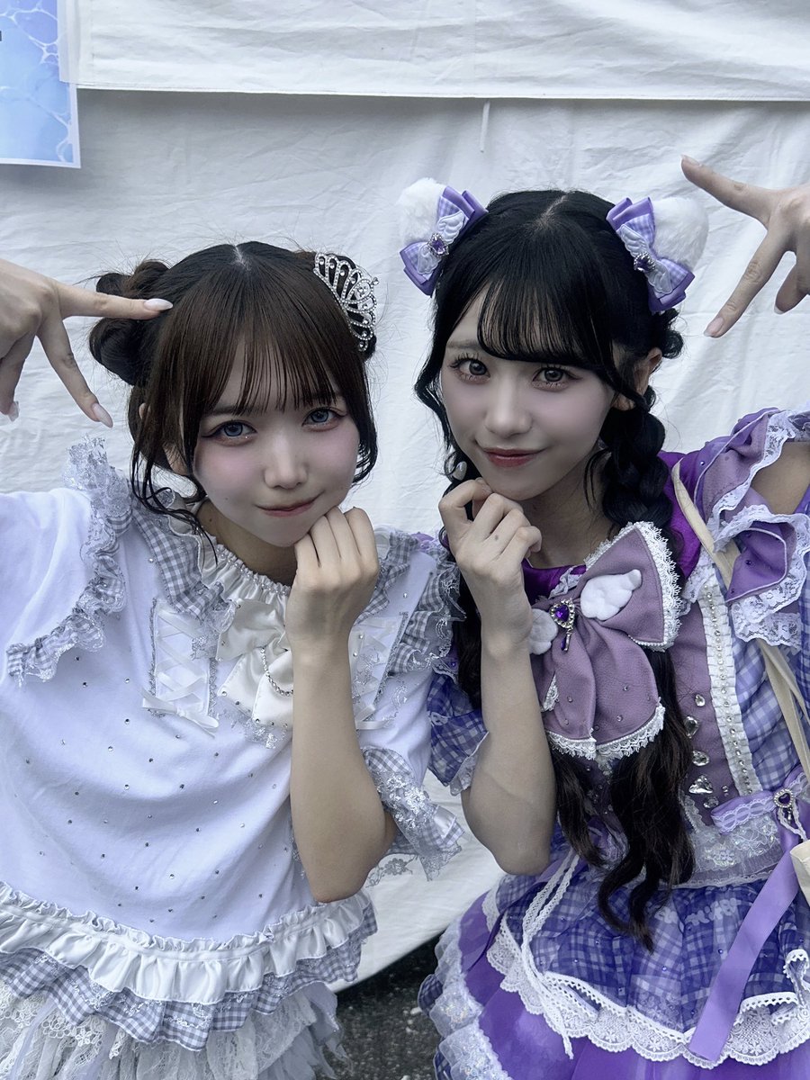 airi_CURET's tweet photo. iLiFE! さんのみきちゃん💜🪽
実は5年前からのお友達さんなの♡♡
お互いアイドルになって初めて会えたからすごい嬉しくてお話もいっぱいしたー！

ライブしてる姿も可愛くてかっこよかった߹ㅁ߹) 優しいお姉ちゃんだいすき♡ https://t.co/hOGWUeaOGo
