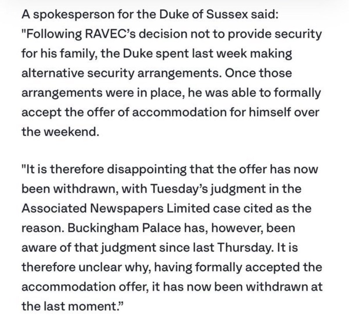 SageKnowsAll's tweet photo. I have mentioned before that Harry will refuse to allow Charles to lie about him to make him look bad. 

Case in point. Charles lied saying that Harry accepted too late. Harry came with a banger of a statement stating the facts. 

This is what the palace hates. They want to lie about Harry in peace, and force Harry to lay down and take it like he used to back in the day. 

The difference is, Harry won’t them anymore.