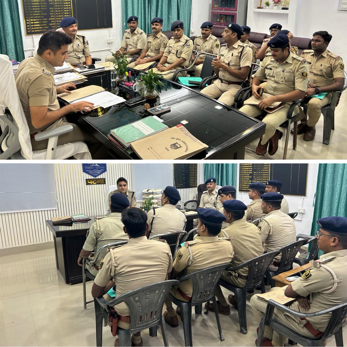 PatnaPolice24x7's tweet photo. आज दिनांक 06.07.2026 को श्री राम कृष्णा, अनुमंडल पुलिस पदाधिकारी, बाढ़ 01, पटना द्वारा अपने कार्यालय कक्ष में क्षेत्र के ��भी थानाध्यक्ष एवं अन्य अनुसंधानकर्ता के साथ लंबित कांडो की समीक्षा गोष्टी आयोजित की गई।  

जिसमें निकट समय में प्रतिवेदित तथा पूर्व से लंबित कांडों के अनुसंधान की प्रगति की समीक्षा की गई और अनुसंधान कार्यों में तकनीकी एवं इलेक्ट्रॉनिक साक्ष्यों के अधिकतम उपयोग को सुनिश्चित करते हुए गंभीर एवं जघन्य कांडों के त्वरित एवं प्रभावी निष्पादन हेतु आवश्यक दिशा-निर्देश दिए गए।   

साथ ही वाहन चे���िंग, रात्रि गश्ती, फरार एवं वांछित अभियुक्तों की गिरफ्तारी, अवैध हथियार, शराब एवं मादक पदार्थों की #बरामदगी पर विशेष जोर देने के निर्देश दिए गए।

@dm_patna @bihar_police @IG_CentralRange @sp_rural_patna @BarhSdpo @BiharHomeDept @IPRDBihar @ddnewsBihar #Patna #PatnaPolice #Bihar_Police #CrimeControl #LawAndOrder #PublicSafety #ReviewMeeting