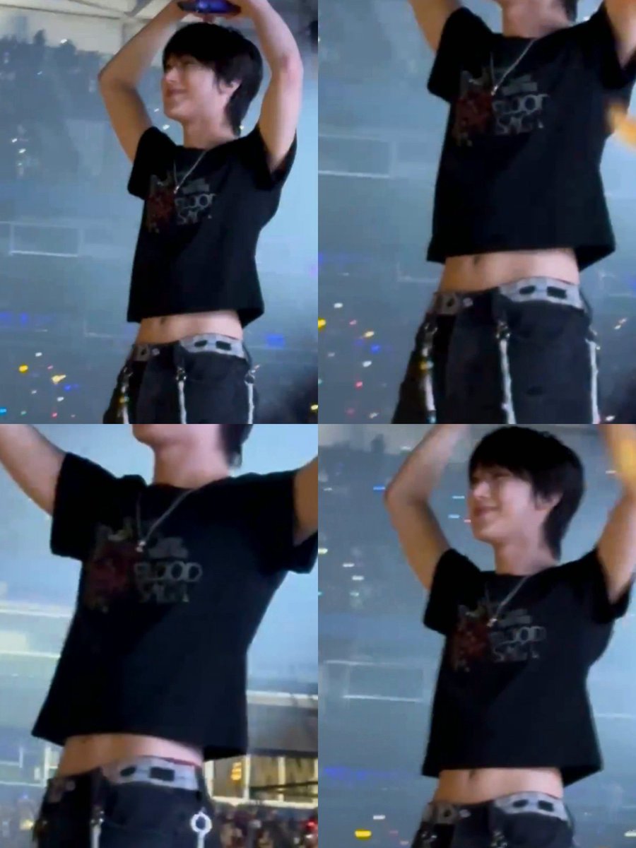 sunkilvy's tweet photo. he’s totally doing this on purpose.. flashing his red panties with a total black outfit and full glimpse of his waist yeah https://t.co/PKyIl6EL6k