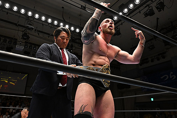 njpw1972's tweet photo. YOHがアキラとの熱闘を制しIWGPジュニアヘビー初防衛！

ゲイブは海野をデスライダーで沈めIWGP GLOBALを強奪！

大岩はELP、OSKARは裕二郎を撃破し『G1』出場権ゲット！

※7.6『Road to G1 CLIMAX』後楽園大会
新日本プロレスのスマホサイトで詳報中！

https://t.co/N4jvmLZ7dY

#G1Road https://t.co/dlkhid0X7T