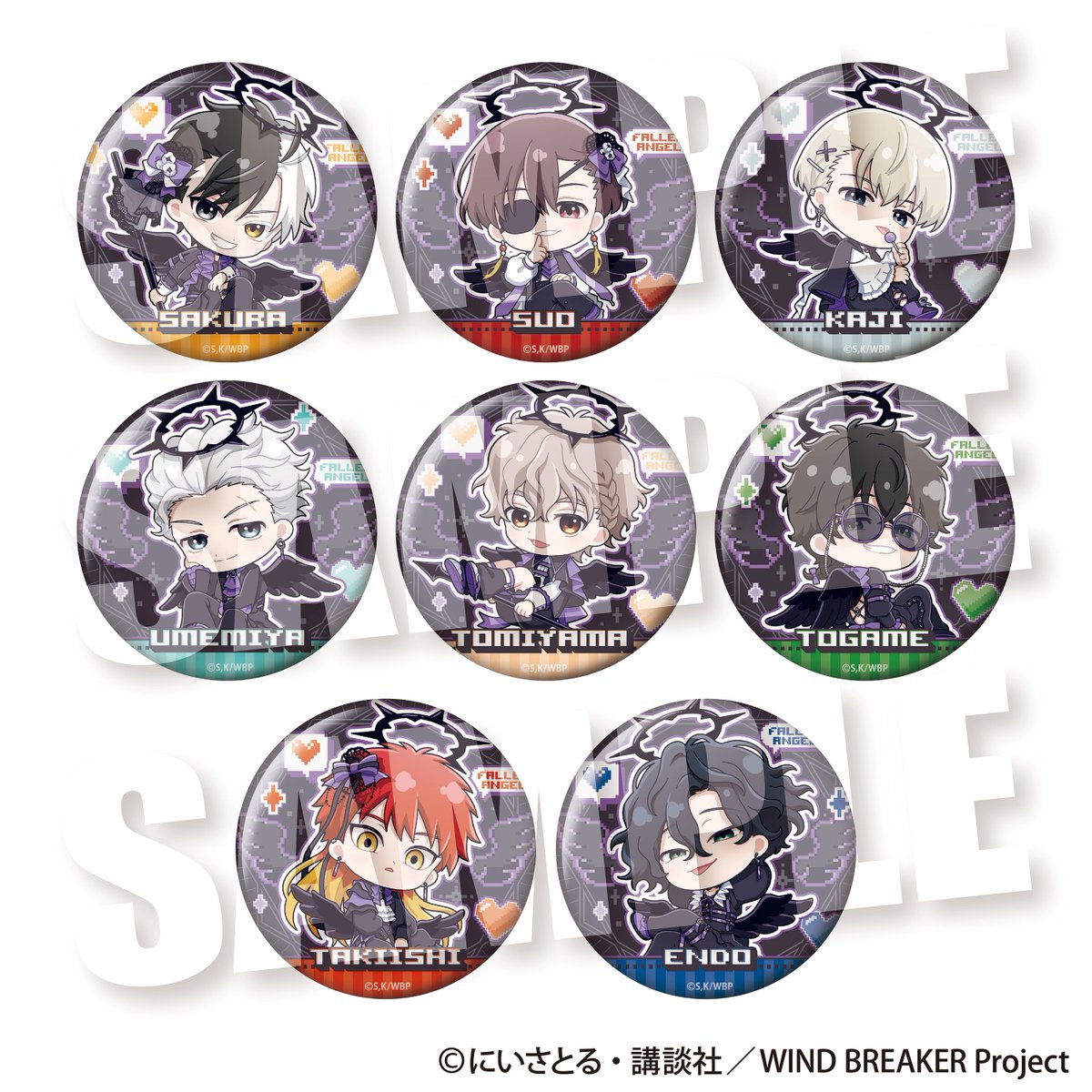 コレイズ販売終了間近】 WIND BREAKER_トレーディング缶バッジ 堕天使