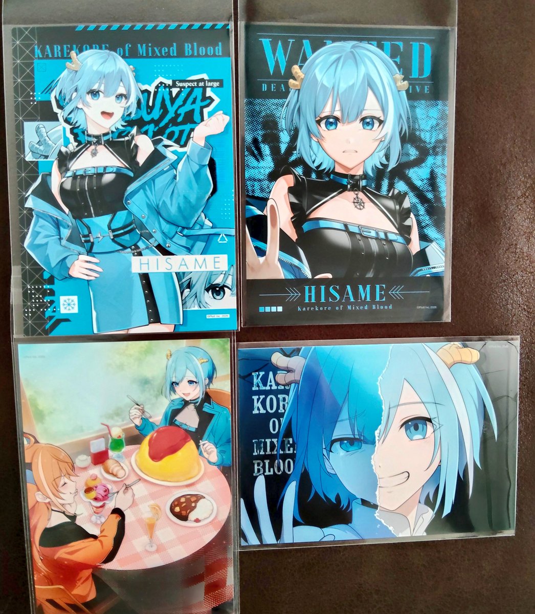 これで今回の混血のカレコレ ブロマイド ❄️ヒサメちゃんブロマイド