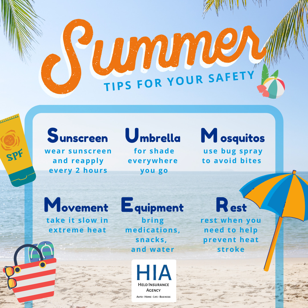 HeldAgency's tweet photo. What other summer safety tips do you recommend?

#safetyfirst https://t.co/7w8cFKmroJ