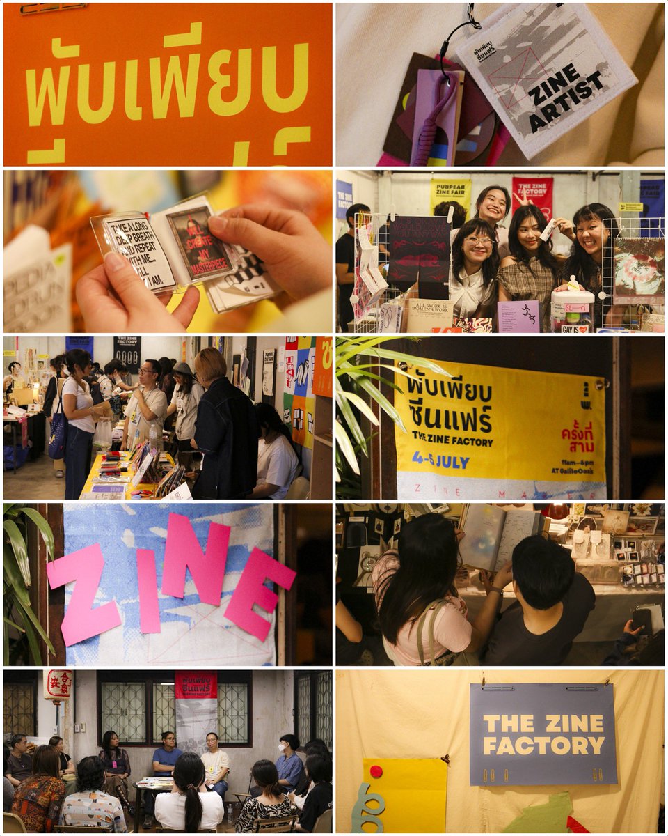 GalileOasis's tweet photo. ผ่านไปแล้วกับ “พับเพียบซีนแฟร์ 3: The Zine Factory” 📚✨

.

GalileOasis ขอขอบคุณพี่ตั้ม / wuthipol.designs รวมถึงพาร์ทเนอร์ ผู้สนับสนุน ศิลปิน และผู้จัดแสดงทุกท่าน ที่ร่วมกันทำให้งานครั้งนี้เกิดขึ้น https://t.co/mxggcJ38SR