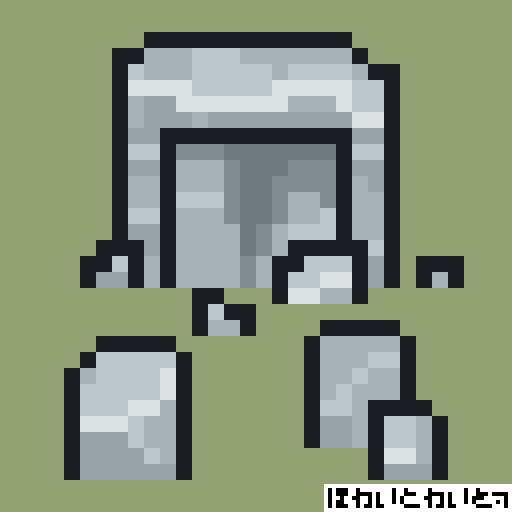 WhyToWight's tweet photo. #pixelart 
#ドット絵 
遺跡 https://t.co/jgI8rLAPvw