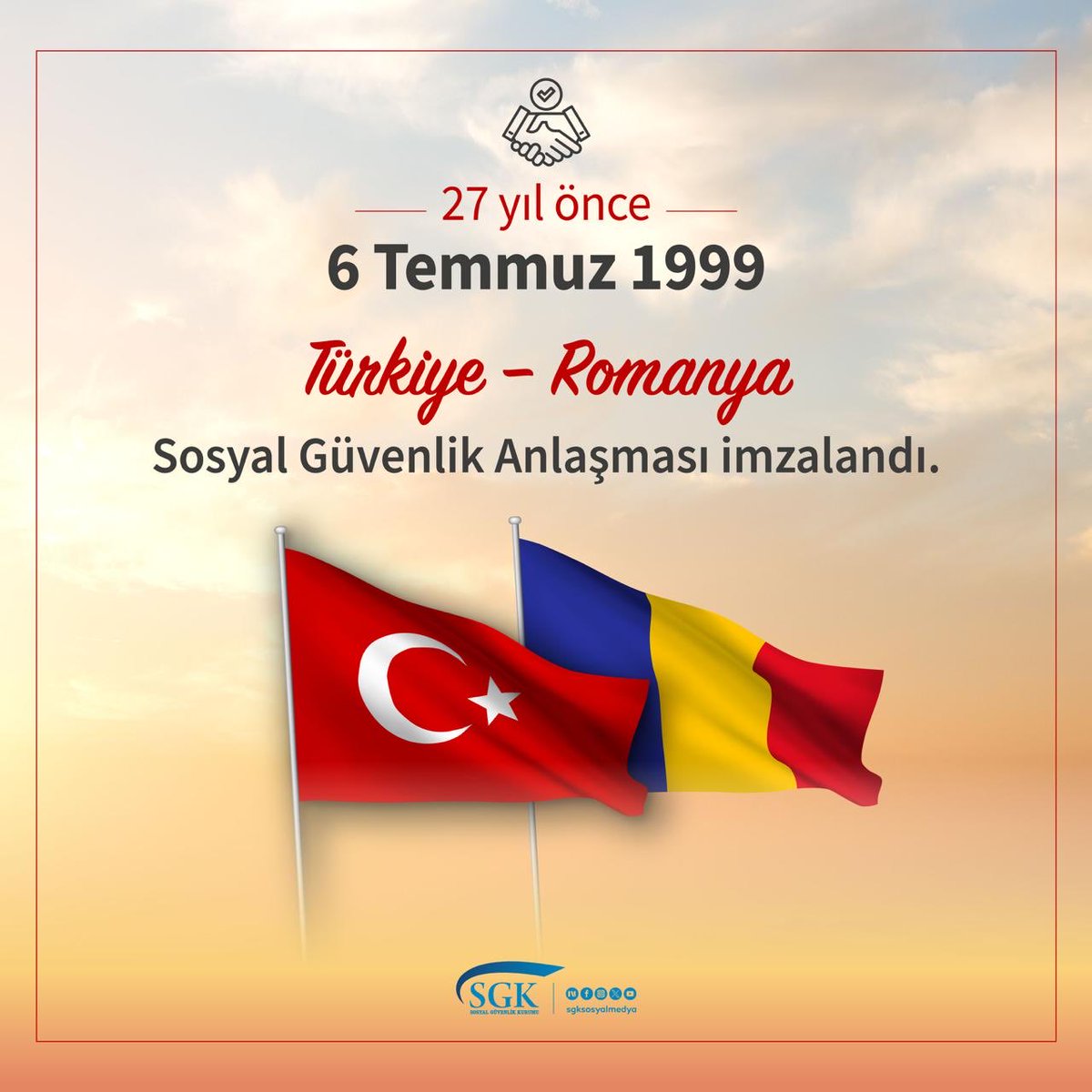 sgksosyalmedya's tweet photo. Sosyal Güvenlik Anlaşması ile #Türkiye ve #Romanya vatandaşlarının #sosyalgüvenlik hakları 27 yıldır güvence altında.

🔗 https://t.co/7BA760sCFT https://t.co/khJNbj7COn