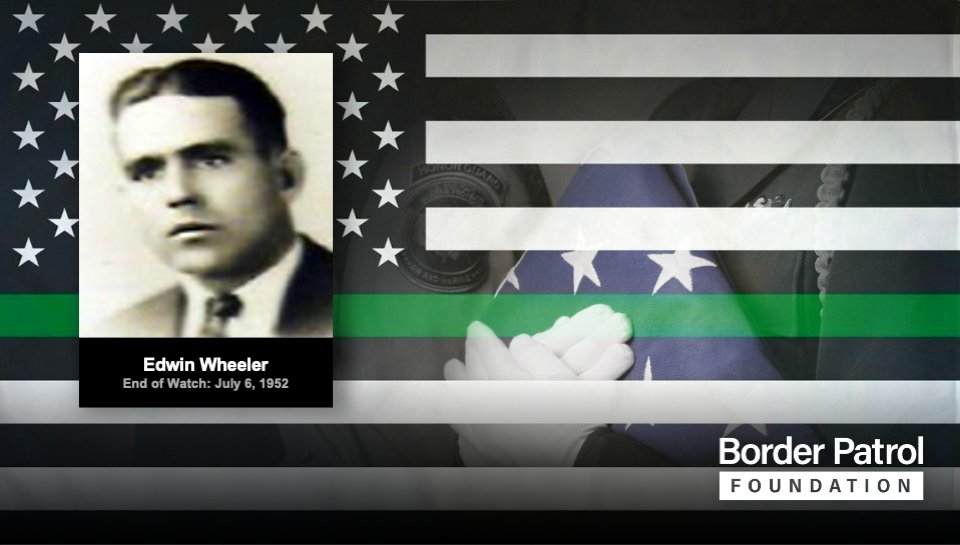 BorderPatrolFND's tweet photo. Today we honor the memory of Border Patrol Inspector Edwin Wheeler End of Watch July 6, 1952 https://t.co/5nkofr2S5B
#HonoringtheMemory #BorderPatrolFoundation #BPF #CBP #BorderPatrol #BorderSecurity #BorderPatrol #USBP #HonorFirst #lawenforcement #endofwatch #memorial https://t.co/yijNoxguKw