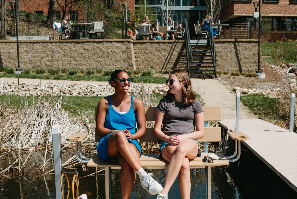 BethelU's tweet photo. Some of the best parts of Bethel happen in the everyday moments. 📸

Tag someone you can’t wait to see on campus again! ☀️🌿 https://t.co/6rVJdyVZpA