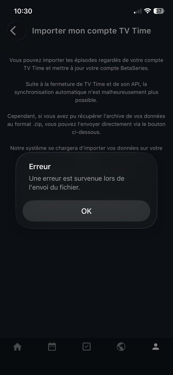 LeaFromEroda's tweet photo. J’essaie d’importer mes donnés sur Betaseries ça marche po ☹️ https://t.co/Hwi4eQgRSE